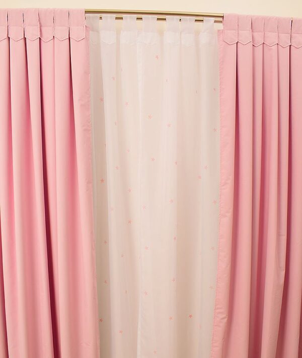 cortinas black out rosa pastel bebe