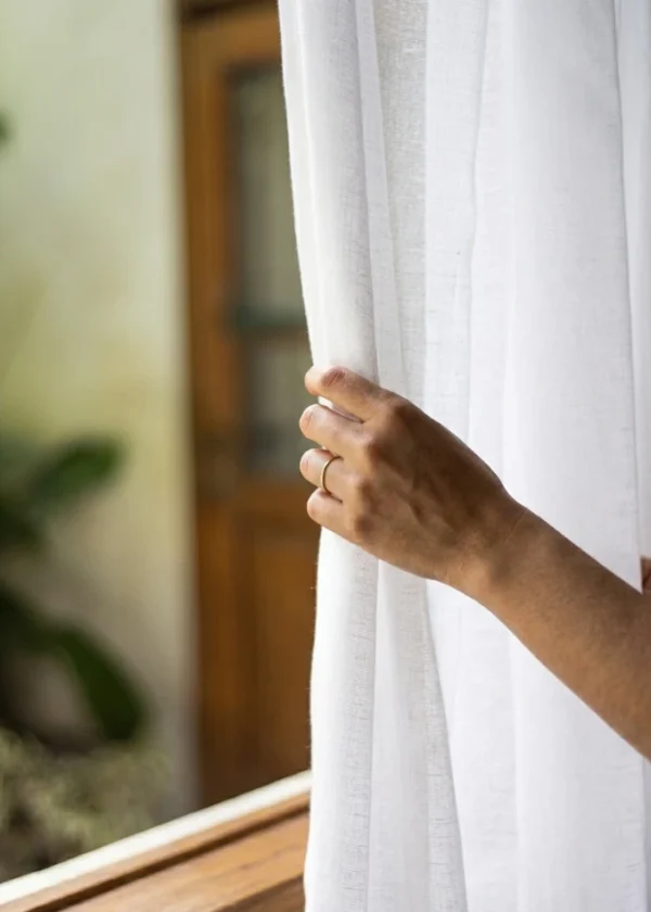 Cortinas de Gasa Blanca