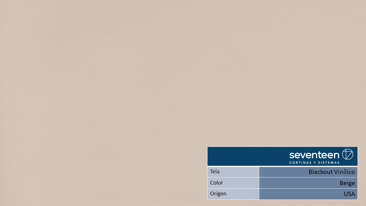 Banda vertical Blackout Vinílico color Beige