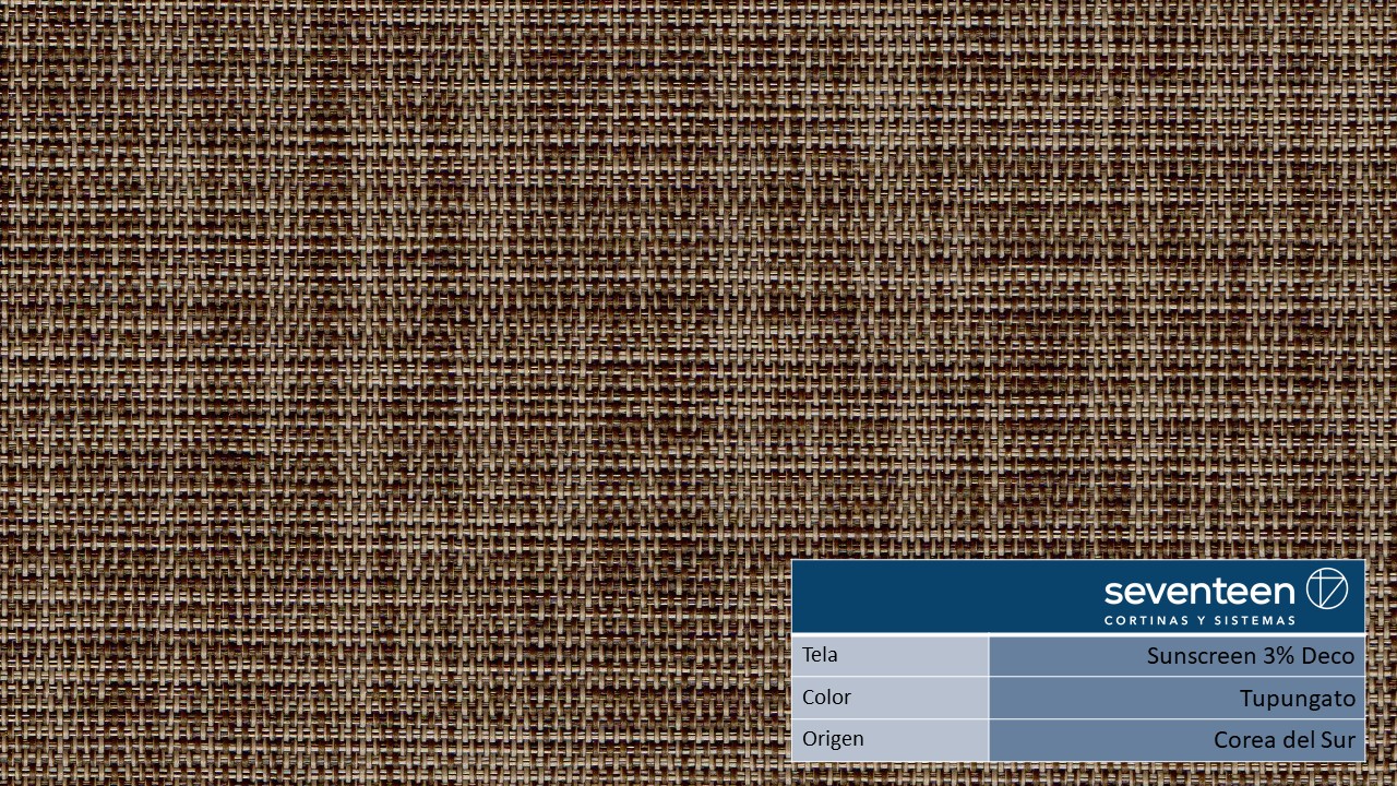 Banda vertical Sun Screen 3% Deco color Tupungato