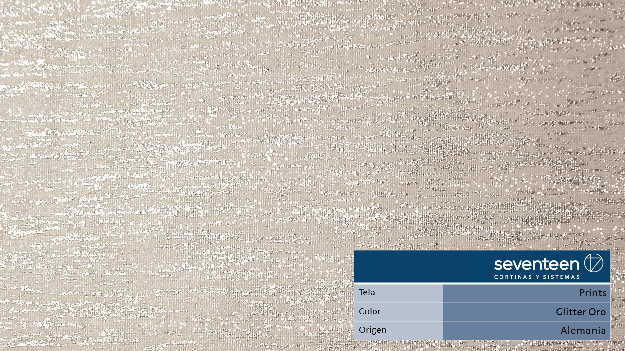 Banda vertical Prints color Glitter oro