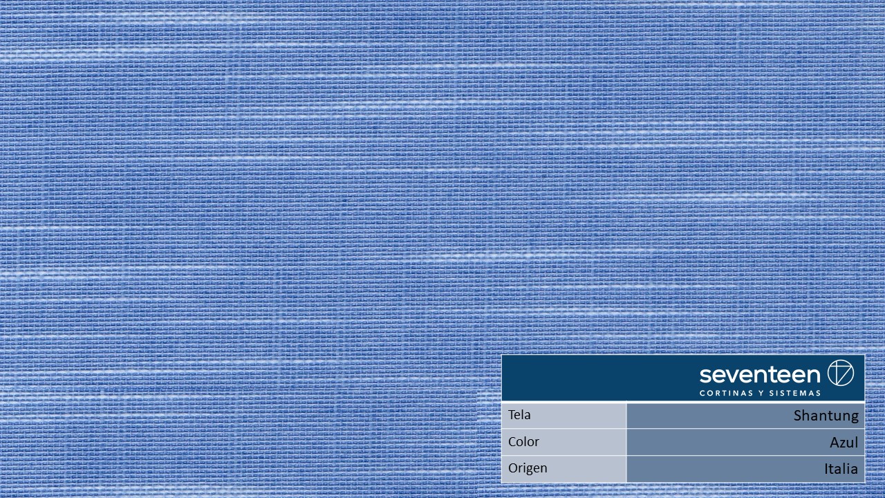 Banda vertical Shantung color Azul